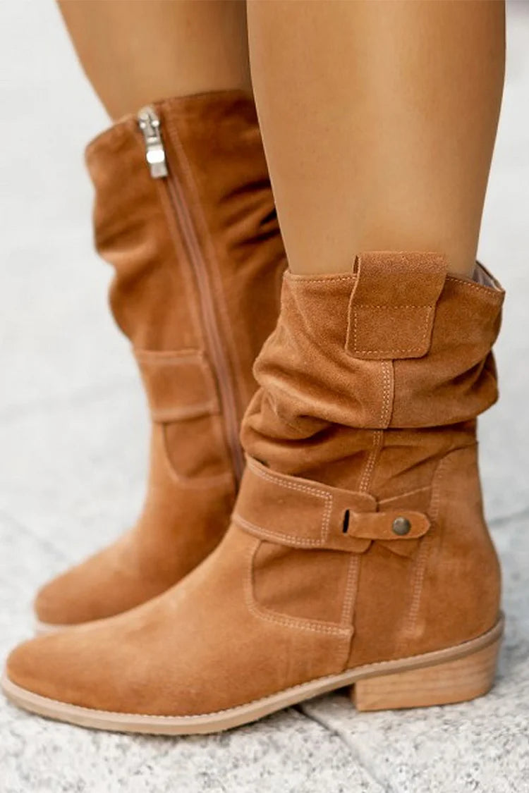 Clémence | Opulent Suede Ankle Booties