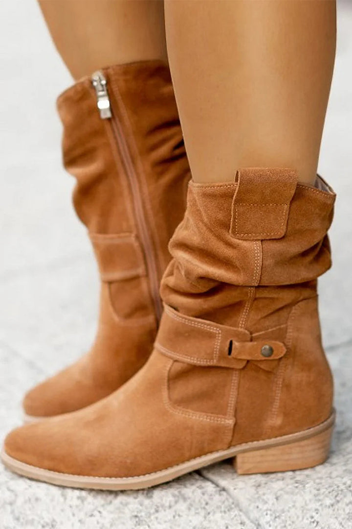 Clémence | Opulent Suede Ankle Booties