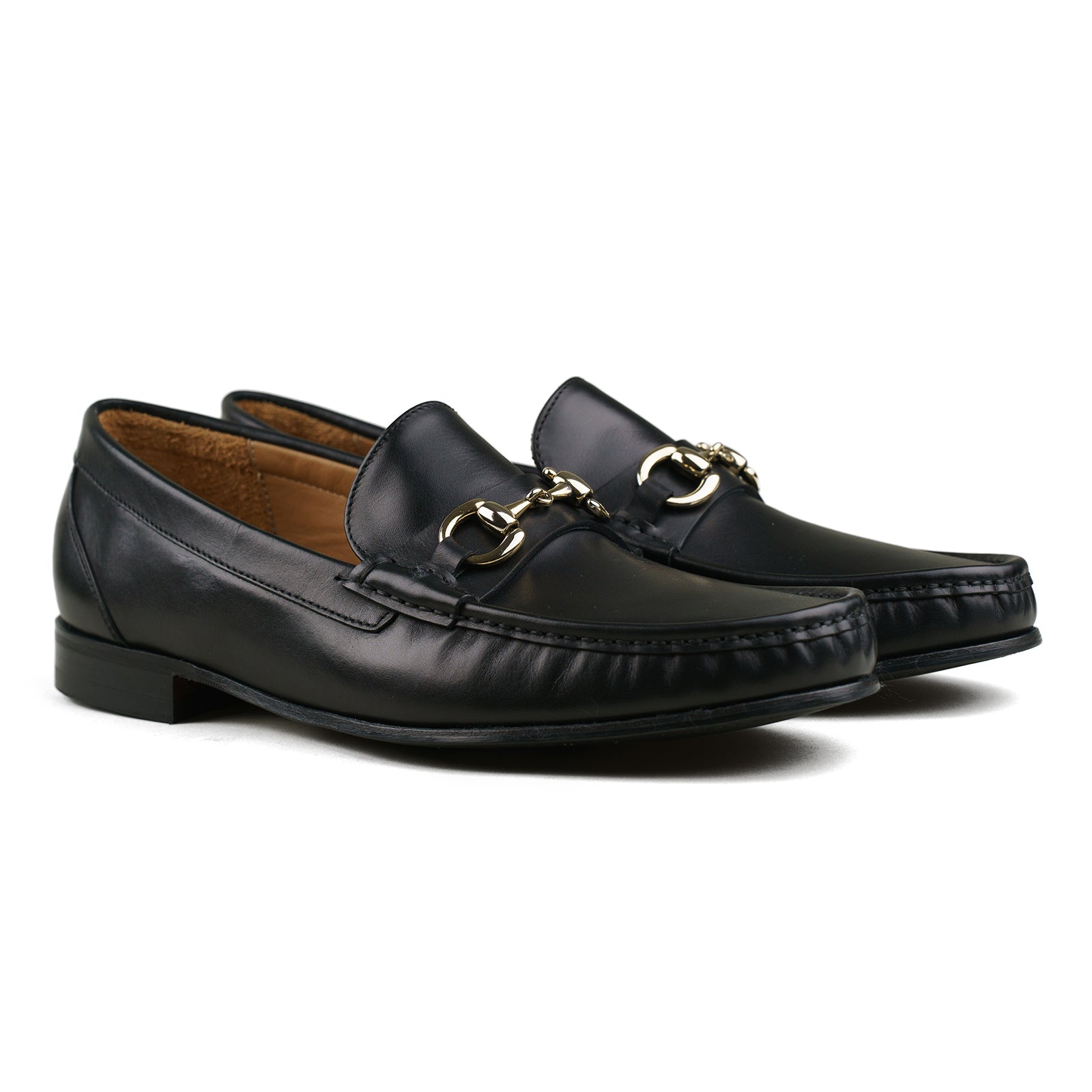 Trendora™ - Black calf loafers