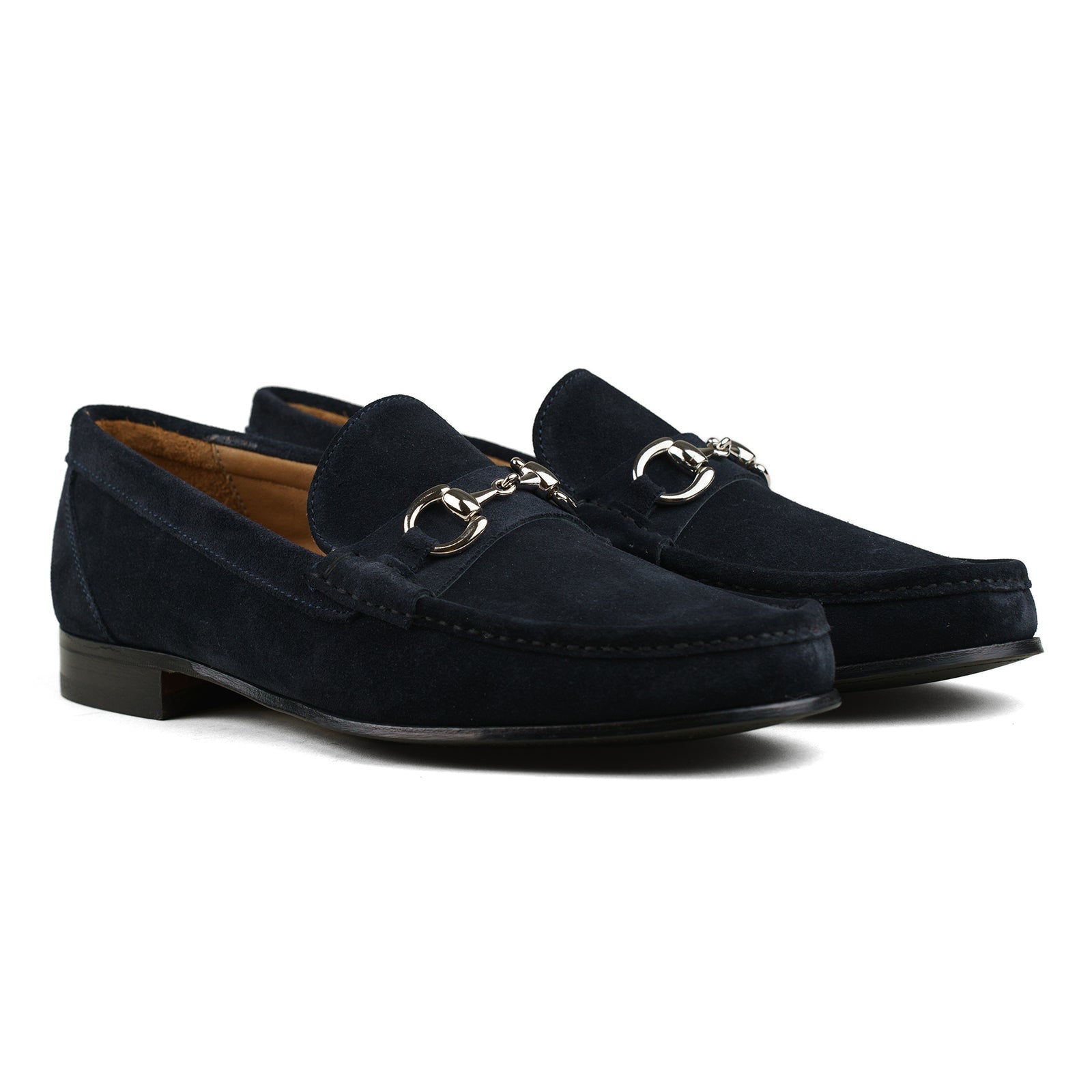 Trendora™ - Dark navy suede loafers