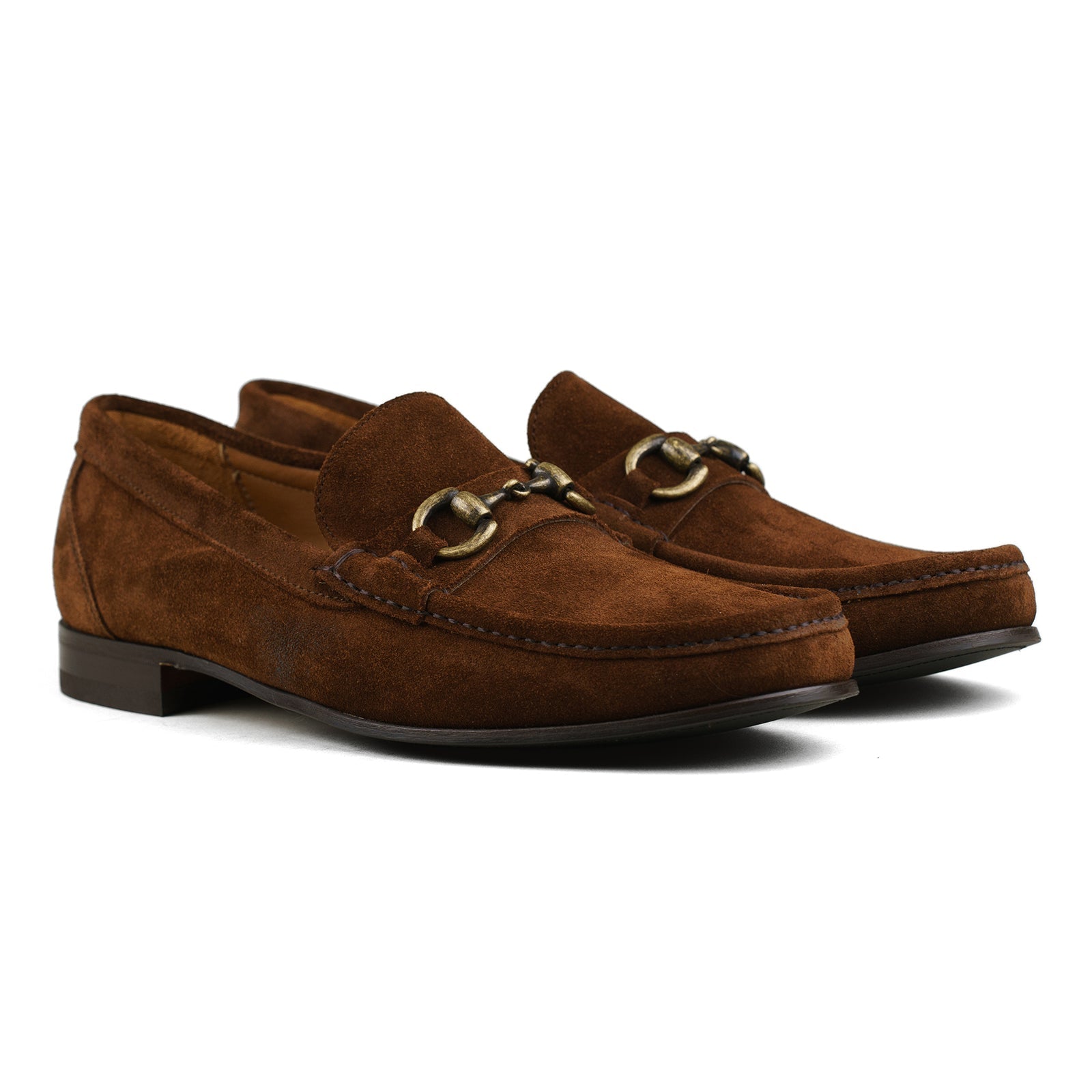 Trendora™ - Snuff brown suede loafers