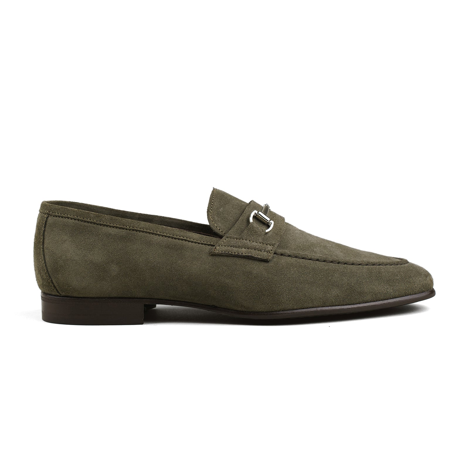 Trendora™ - Olive suede loafers