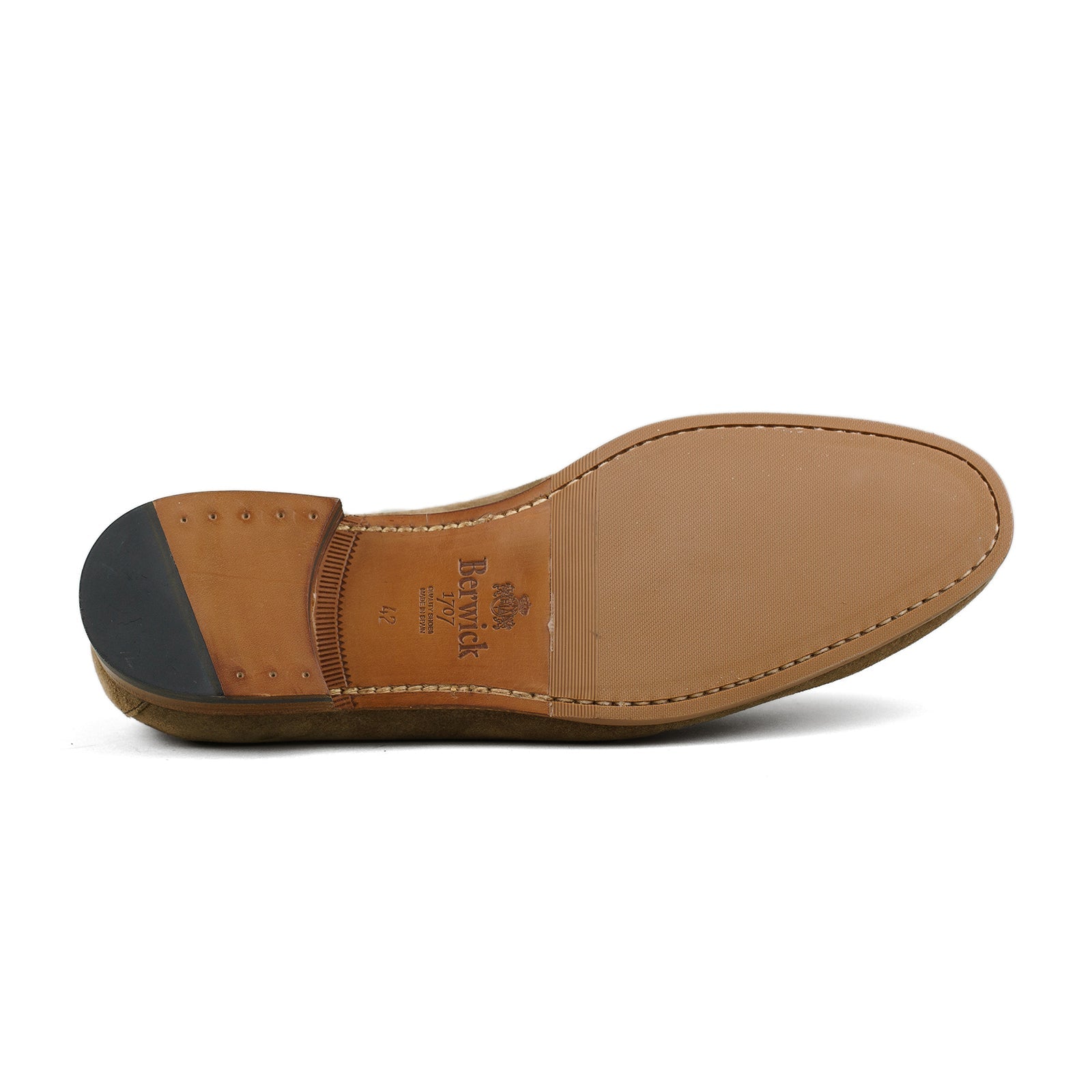 Trendora™ - Medium brown suede loafers