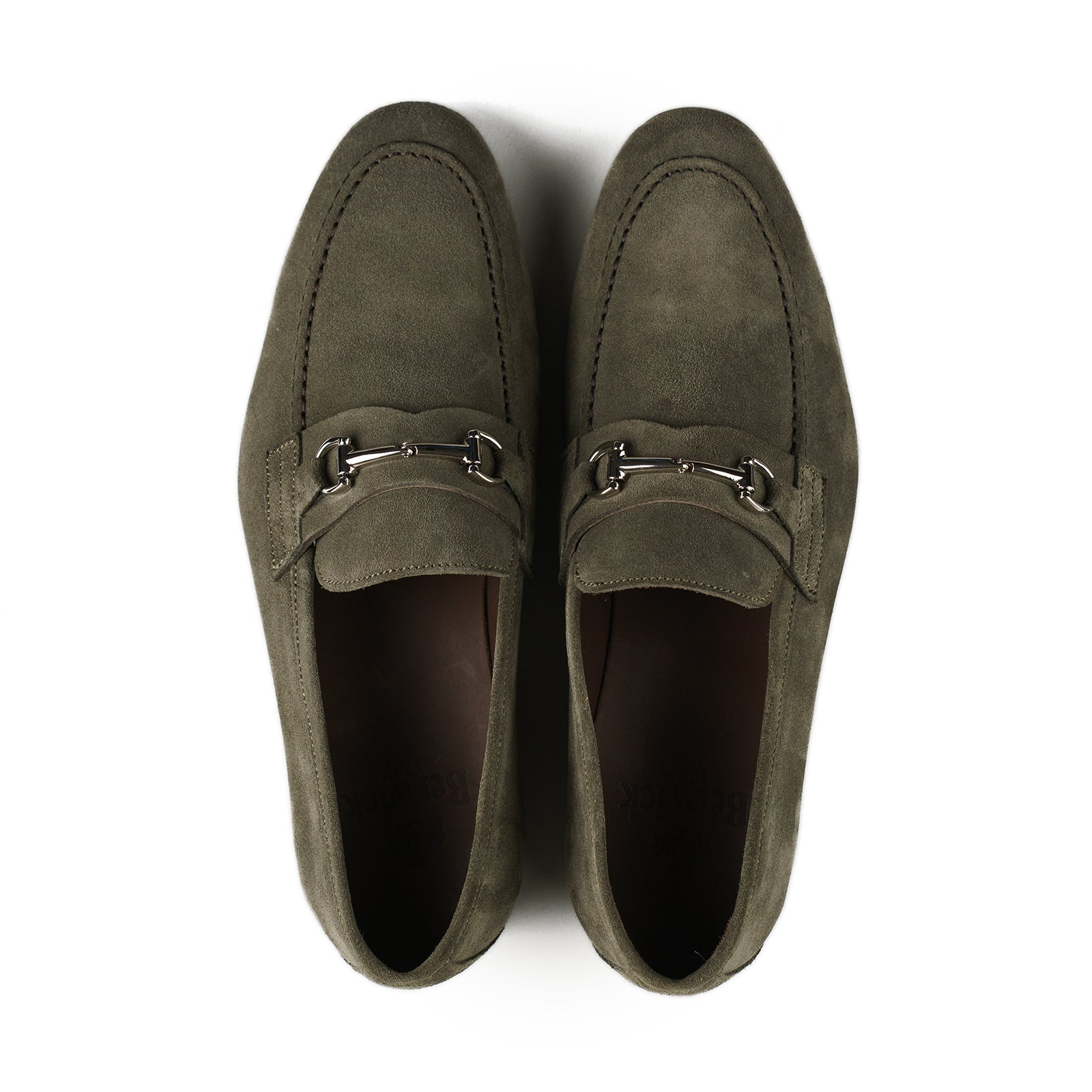 Trendora™ - Olive suede loafers