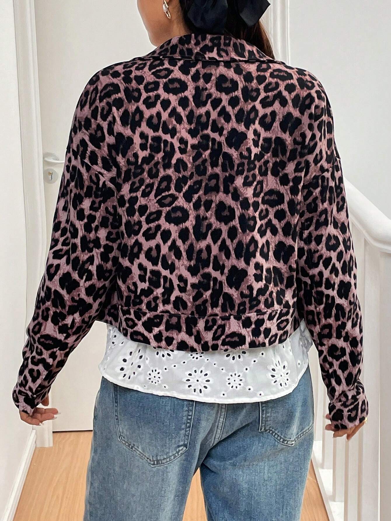 Kim™ - Causal leopard jacket