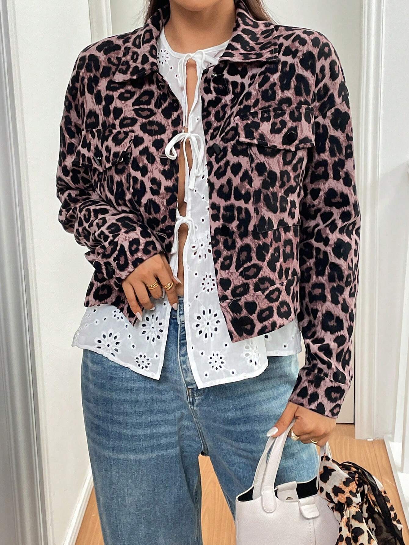 Kim™ - Causal leopard jacket