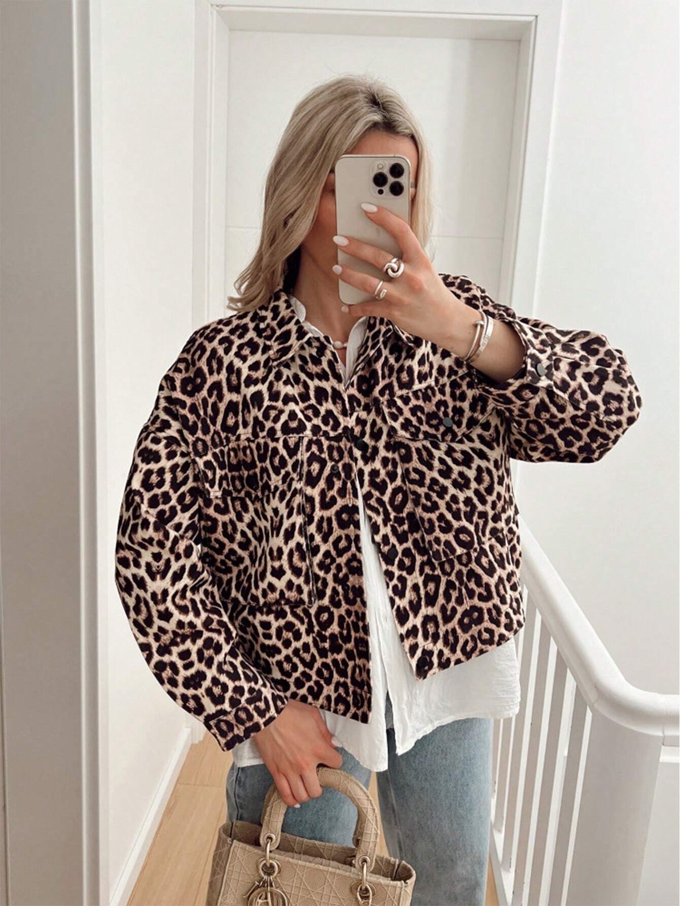 Kim™ - Causal leopard jacket