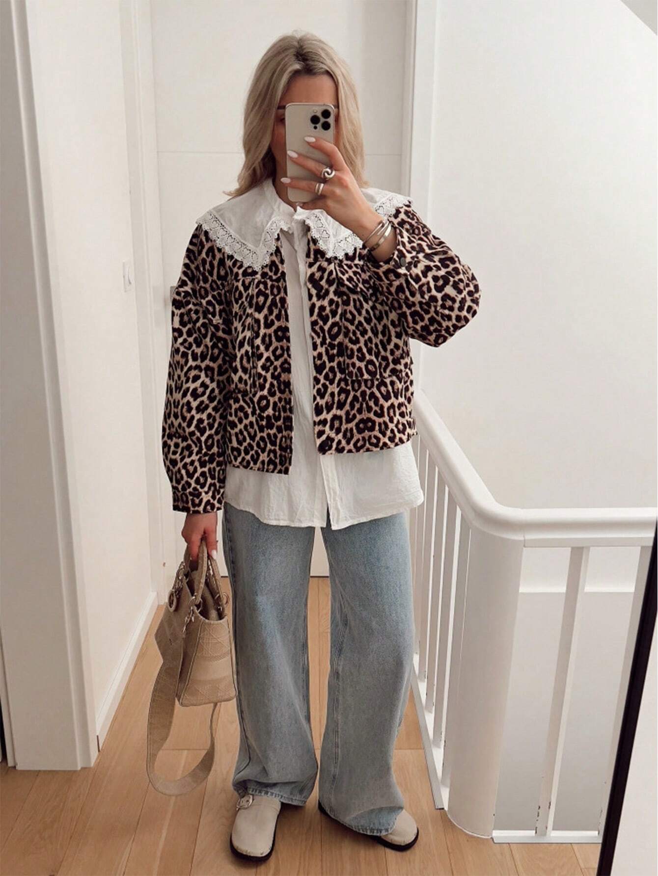 Kim™ - Causal leopard jacket