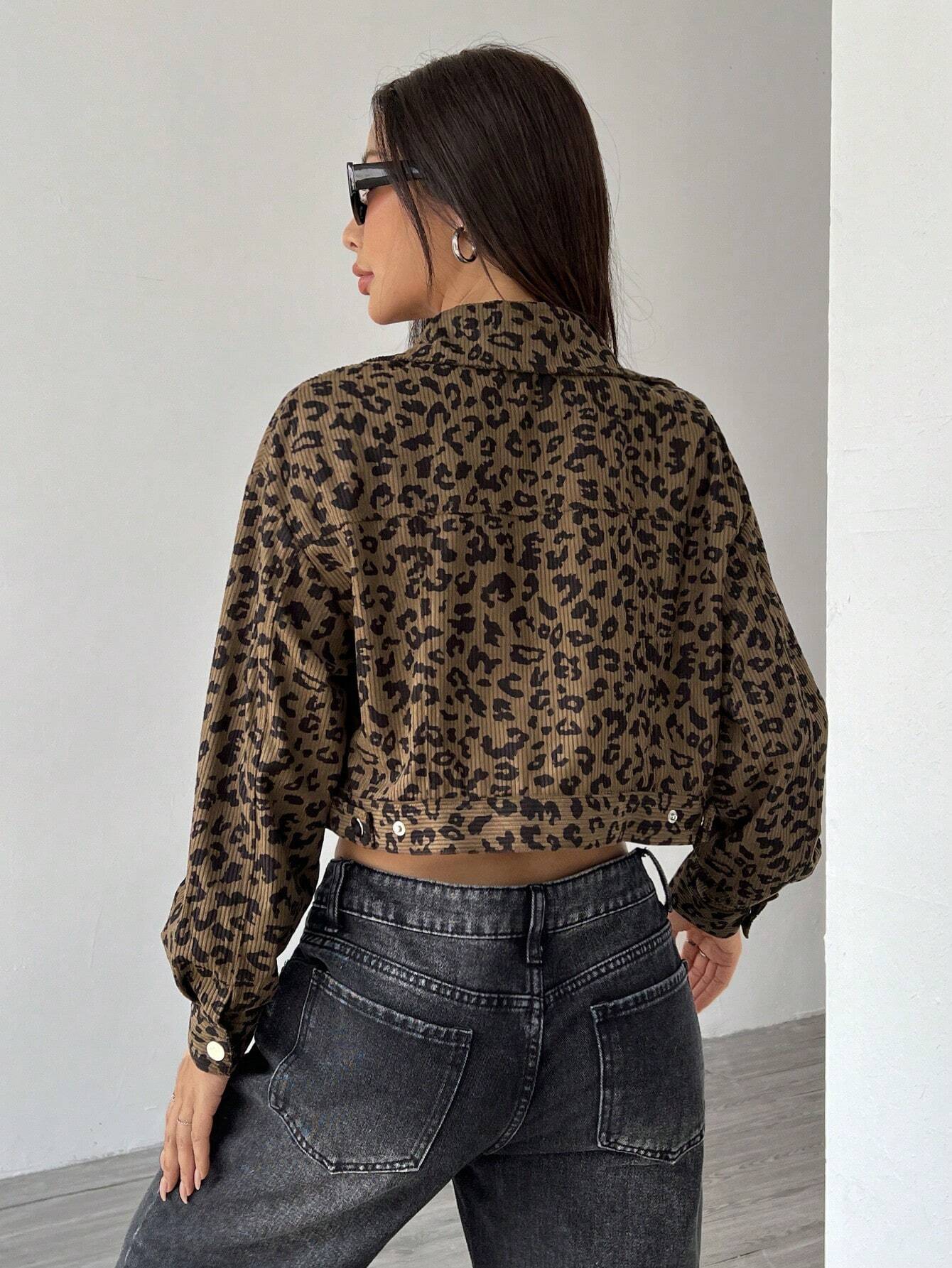 Caroline™ - Casual leopard print jacket