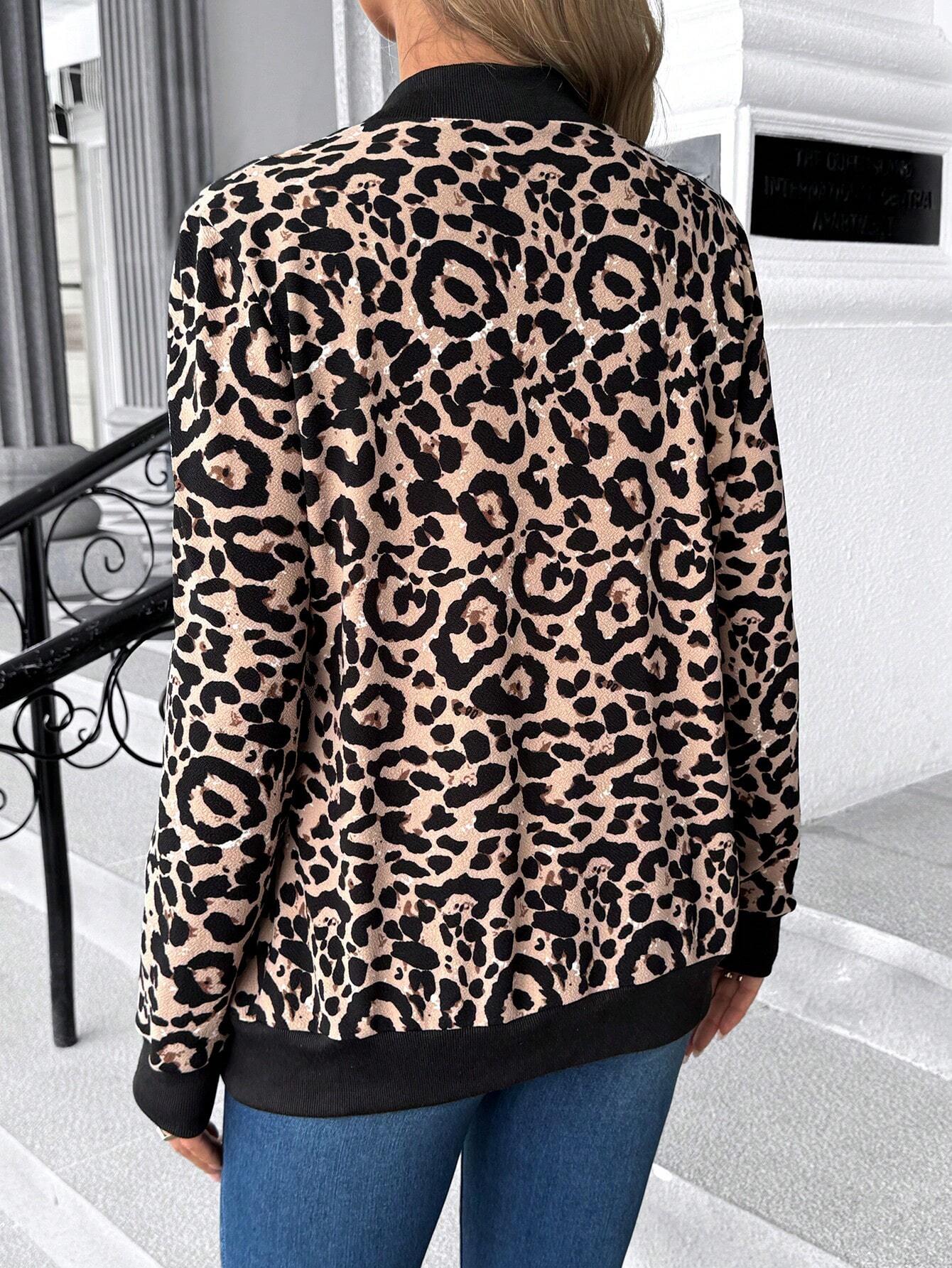 Catherine™ - Pregnant leopard jacket