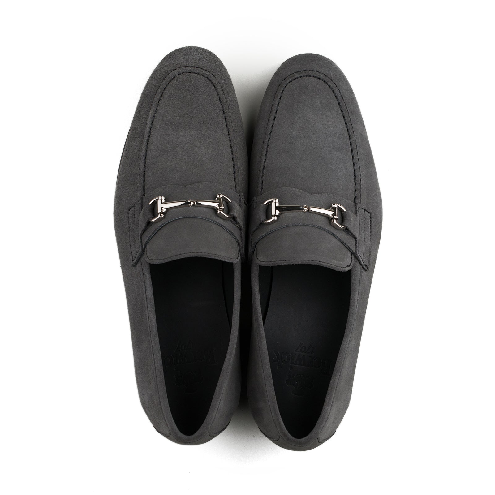 Trendora™ - Grey suede loafers