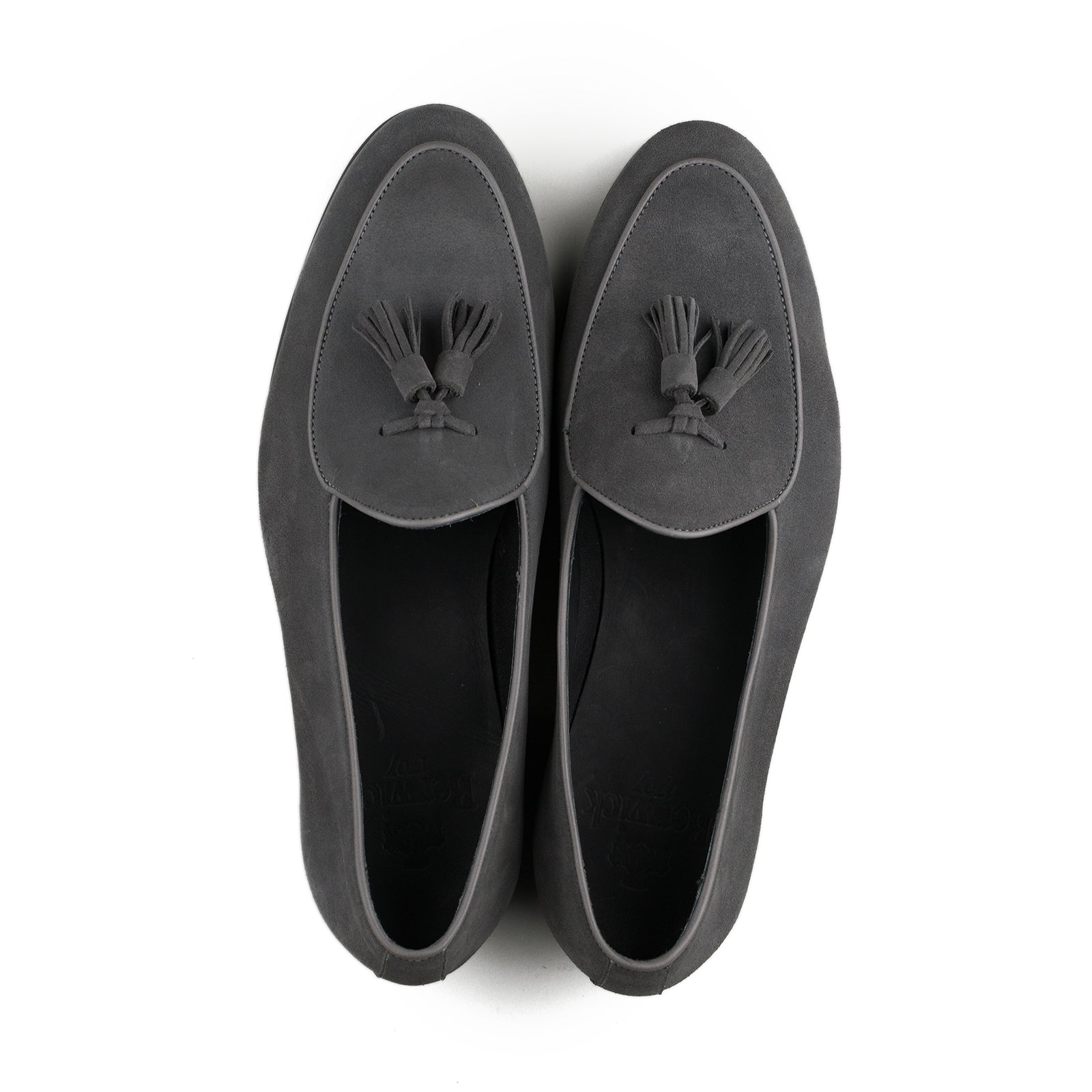 Trendora™ - Grey suede loafers