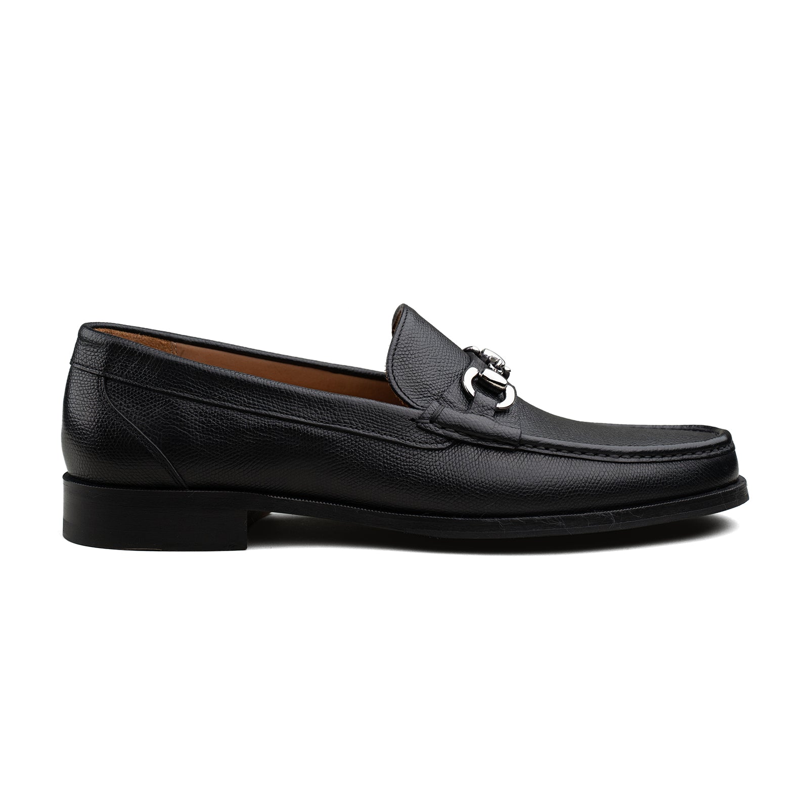 Trendora™ - Black grain loafers