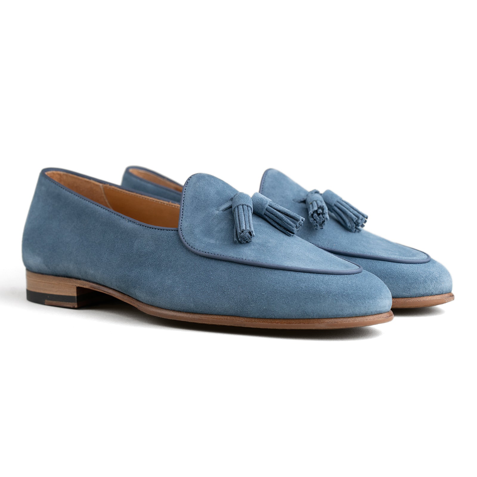 Trendora™ - Indigo suede loafers