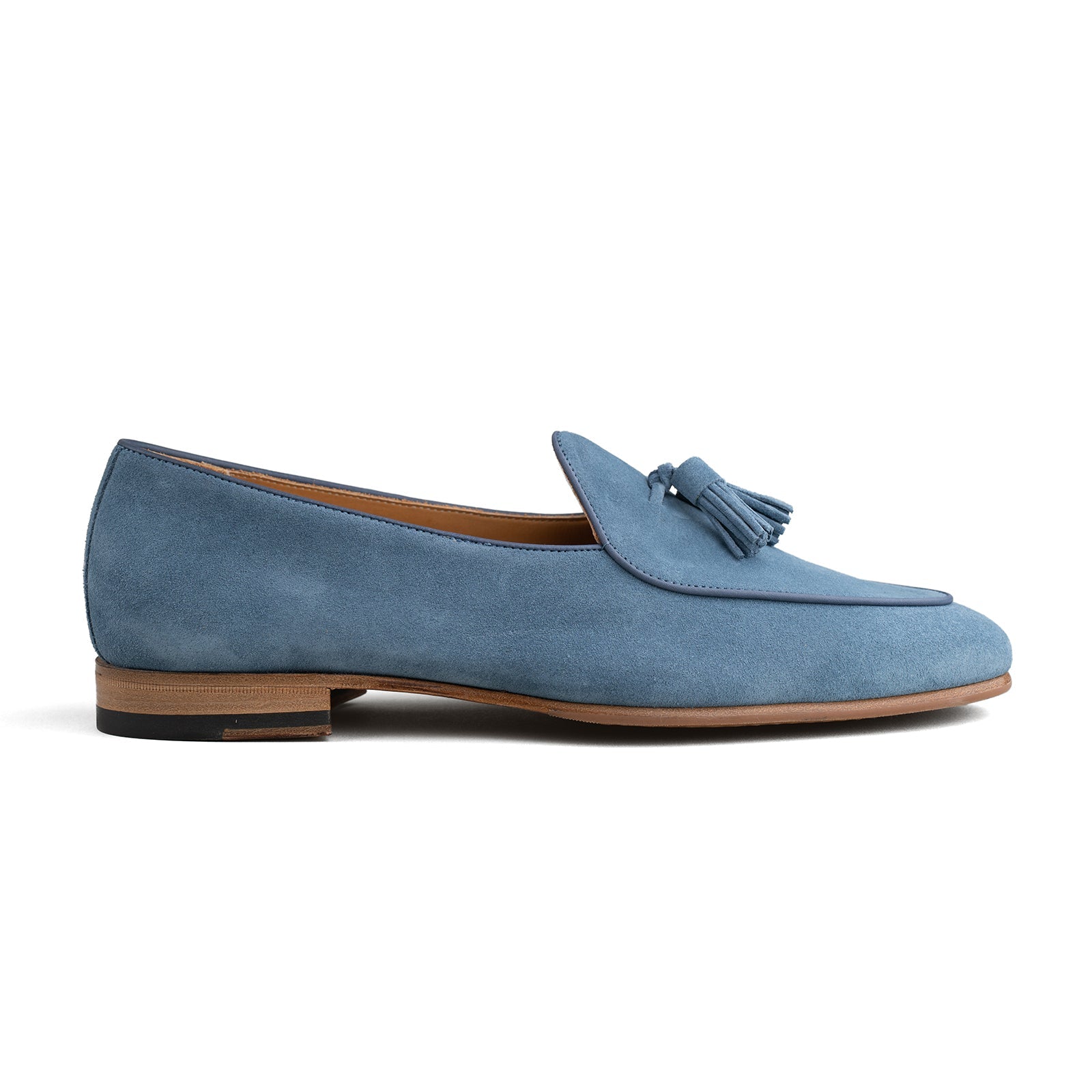 Trendora™ - Indigo suede loafers