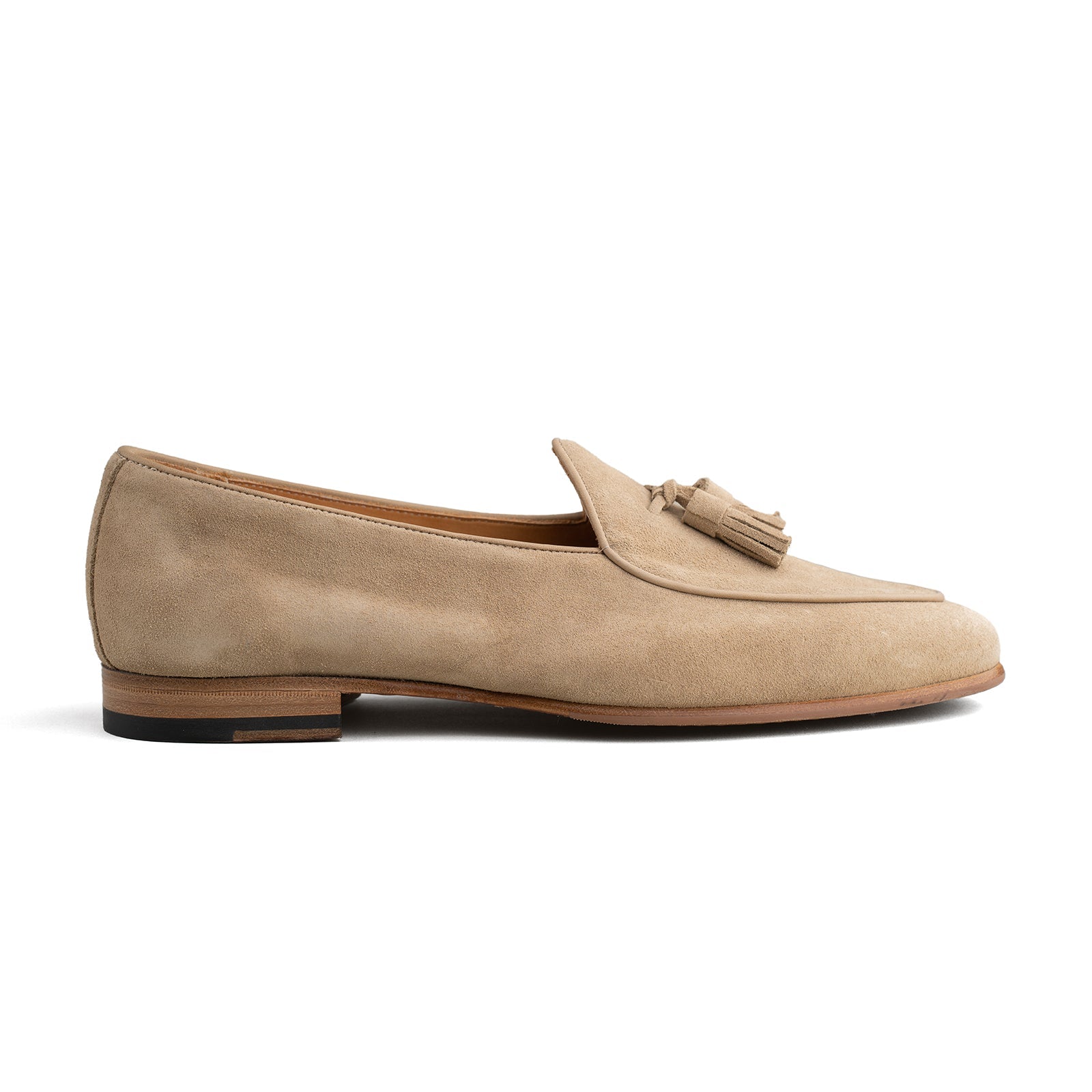 Trendora™ - Beige suede loafers