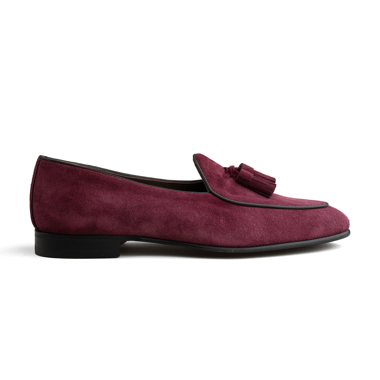 Trendora™ - Burgundy suede loafers