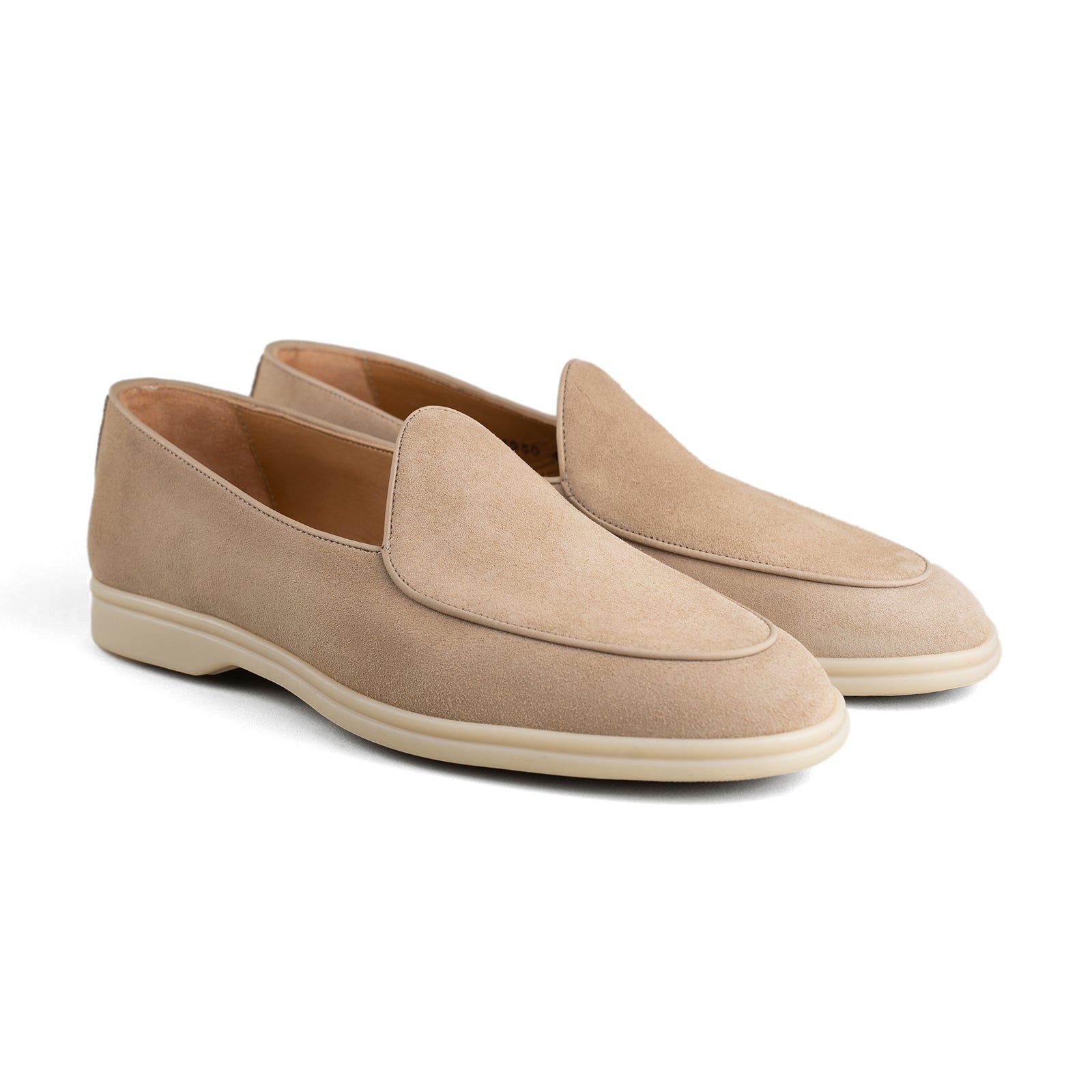 Trendora™ - Sand suede loafers