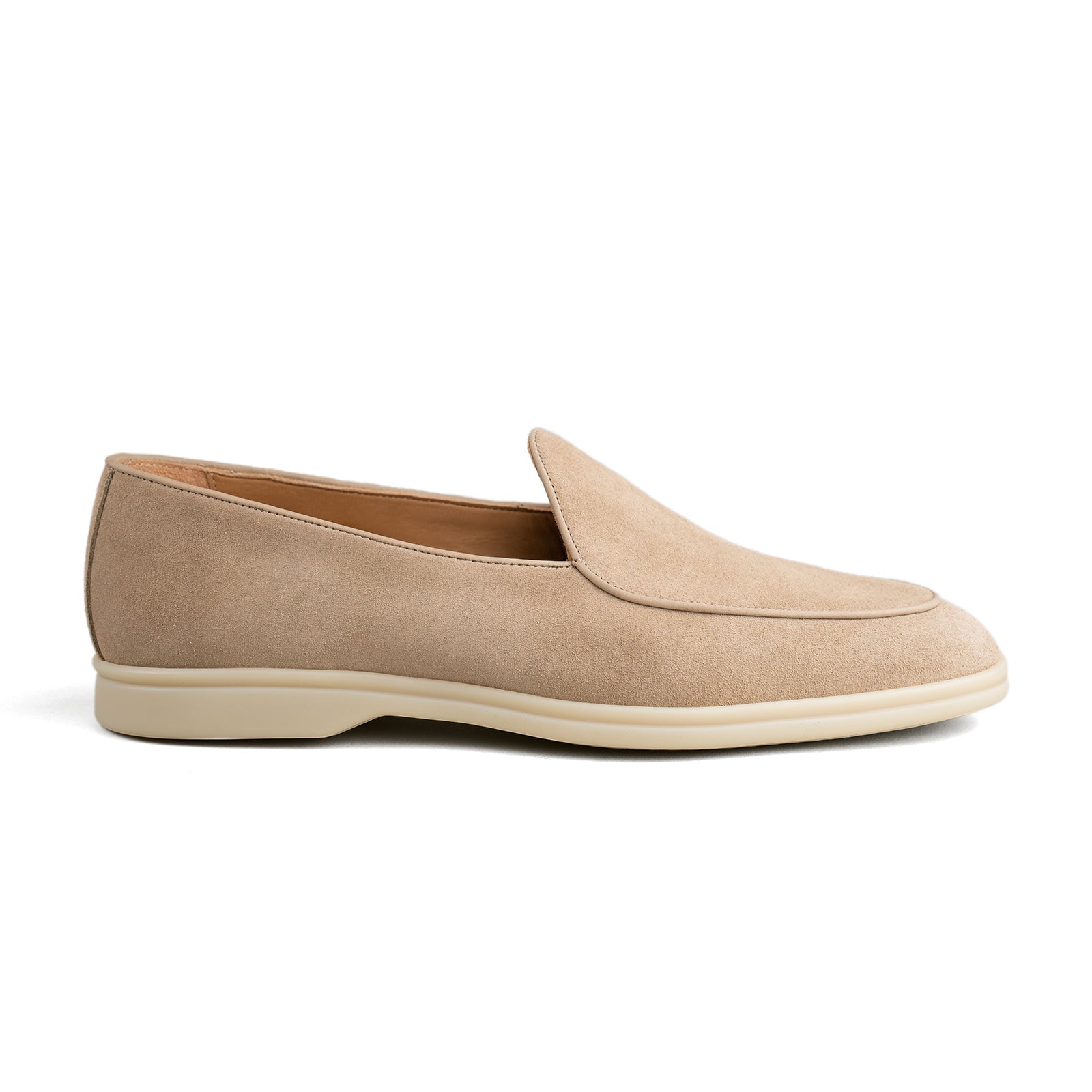 Trendora™ - Sand suede loafers