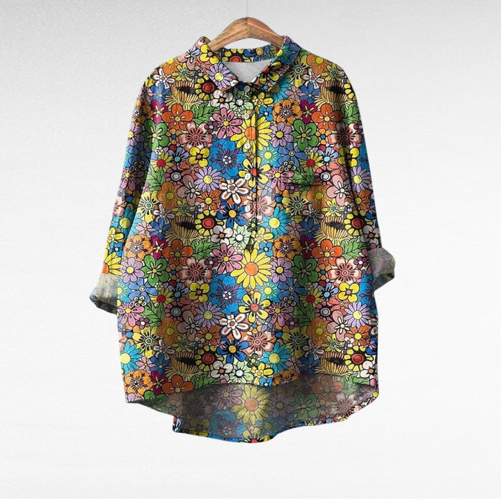 NADIA |  Elegant Summer Linen Blouse
