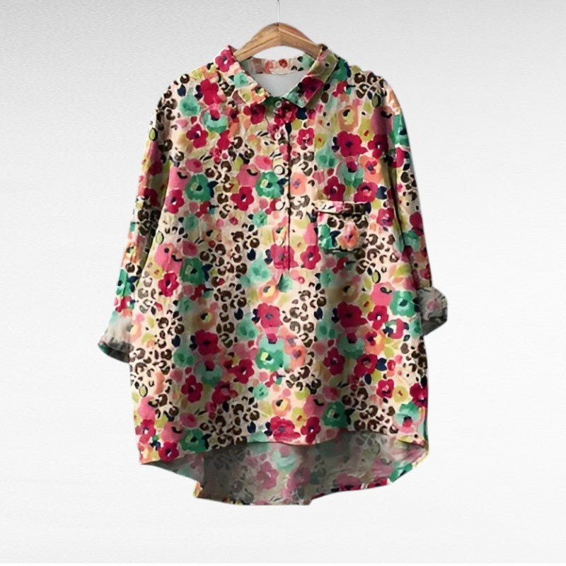 NADIA |  Elegant Summer Linen Blouse