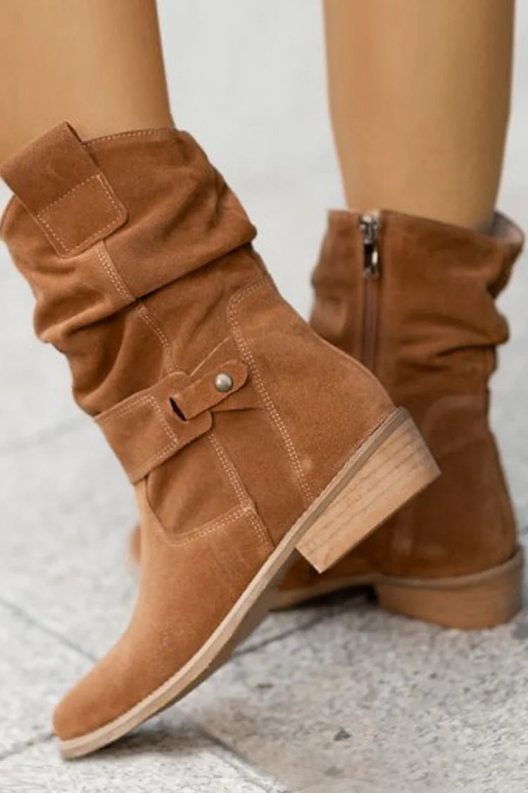 Clémence | Opulent Suede Ankle Booties