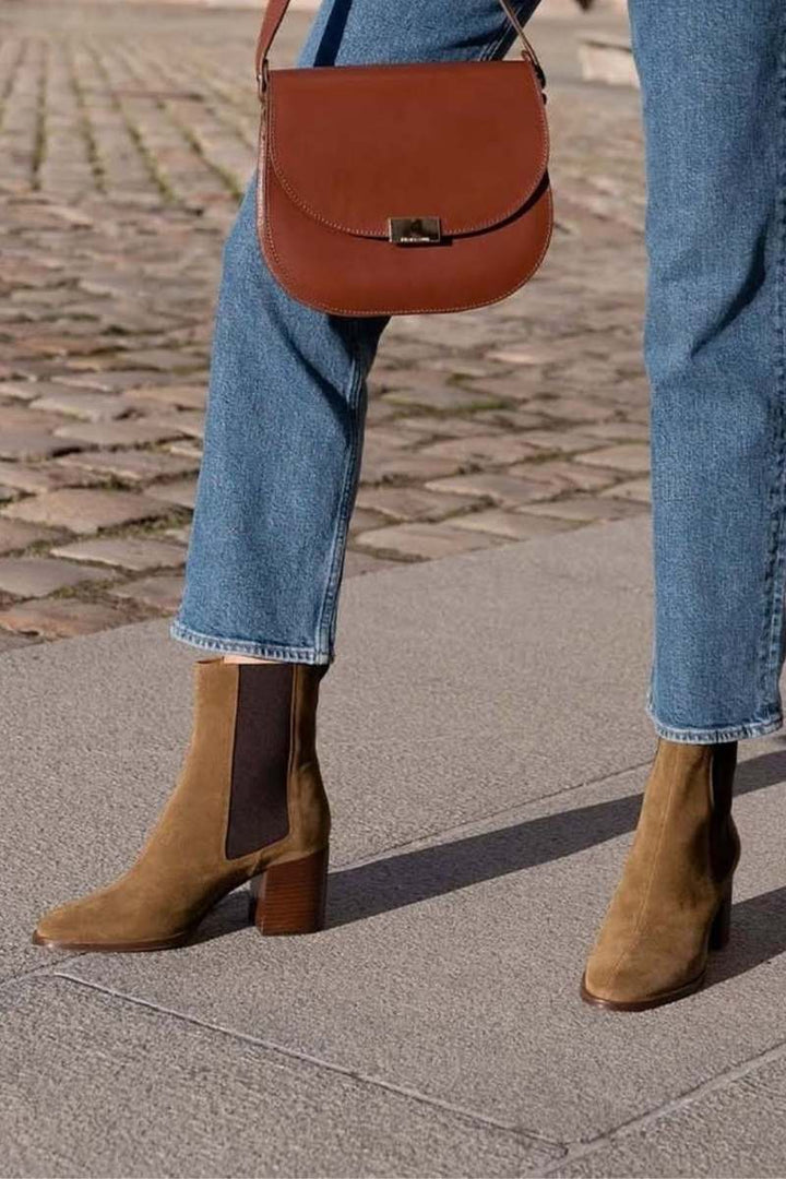 Manon | Square-Heeled Ankle Boots