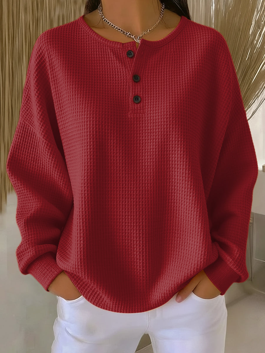 ANNA | CHIC COLLARED SWEATSHIRT