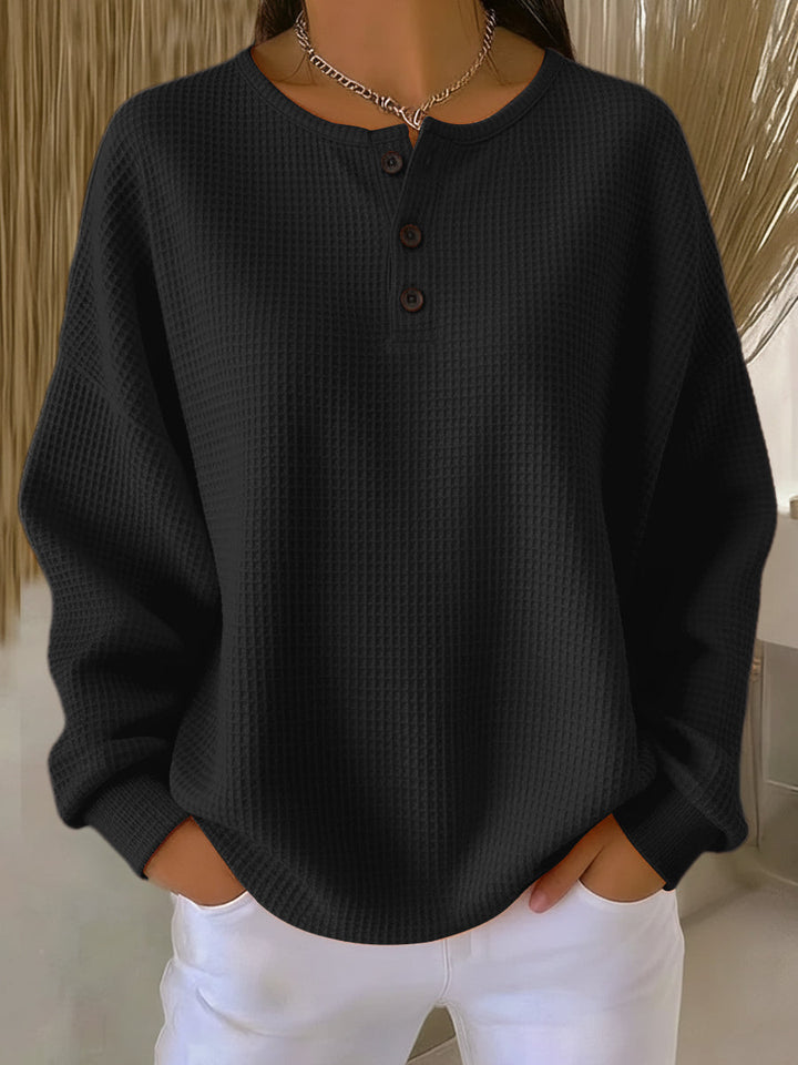 ANNA | CHIC COLLARED SWEATSHIRT