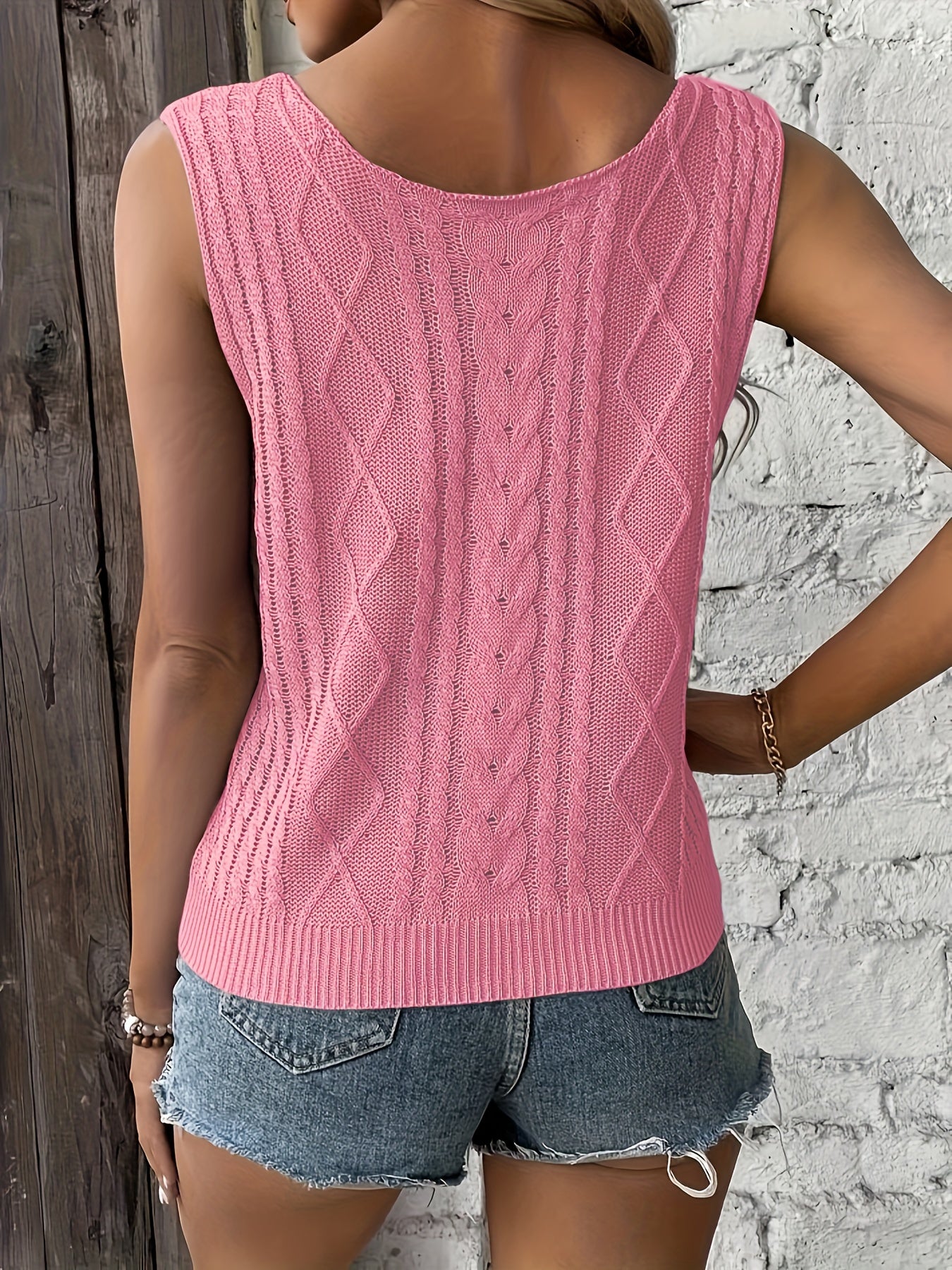 Sarah™ -  Sleeveless sweater