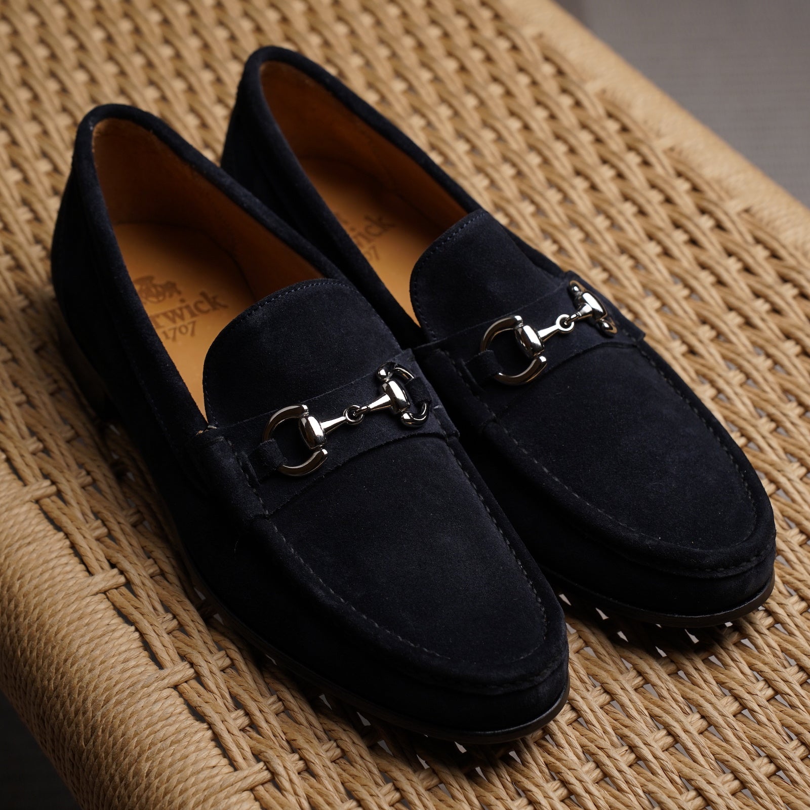 Trendora™ - Dark navy suede loafers