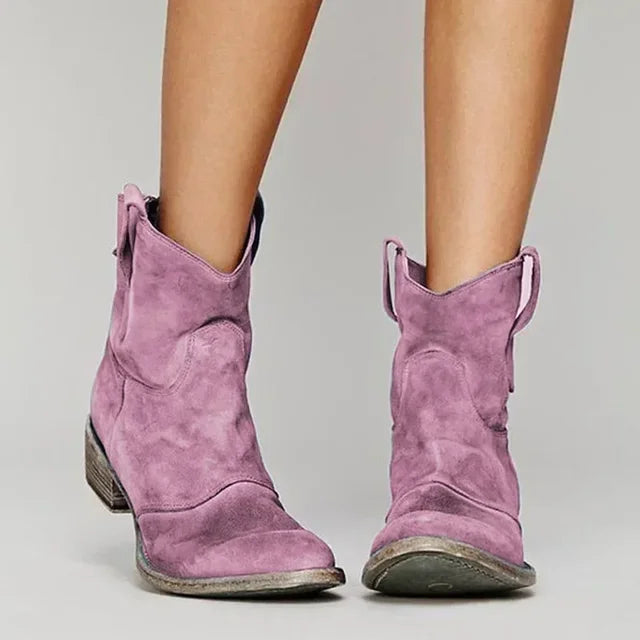 Hannah™ - Vintage cowboy ankle boots