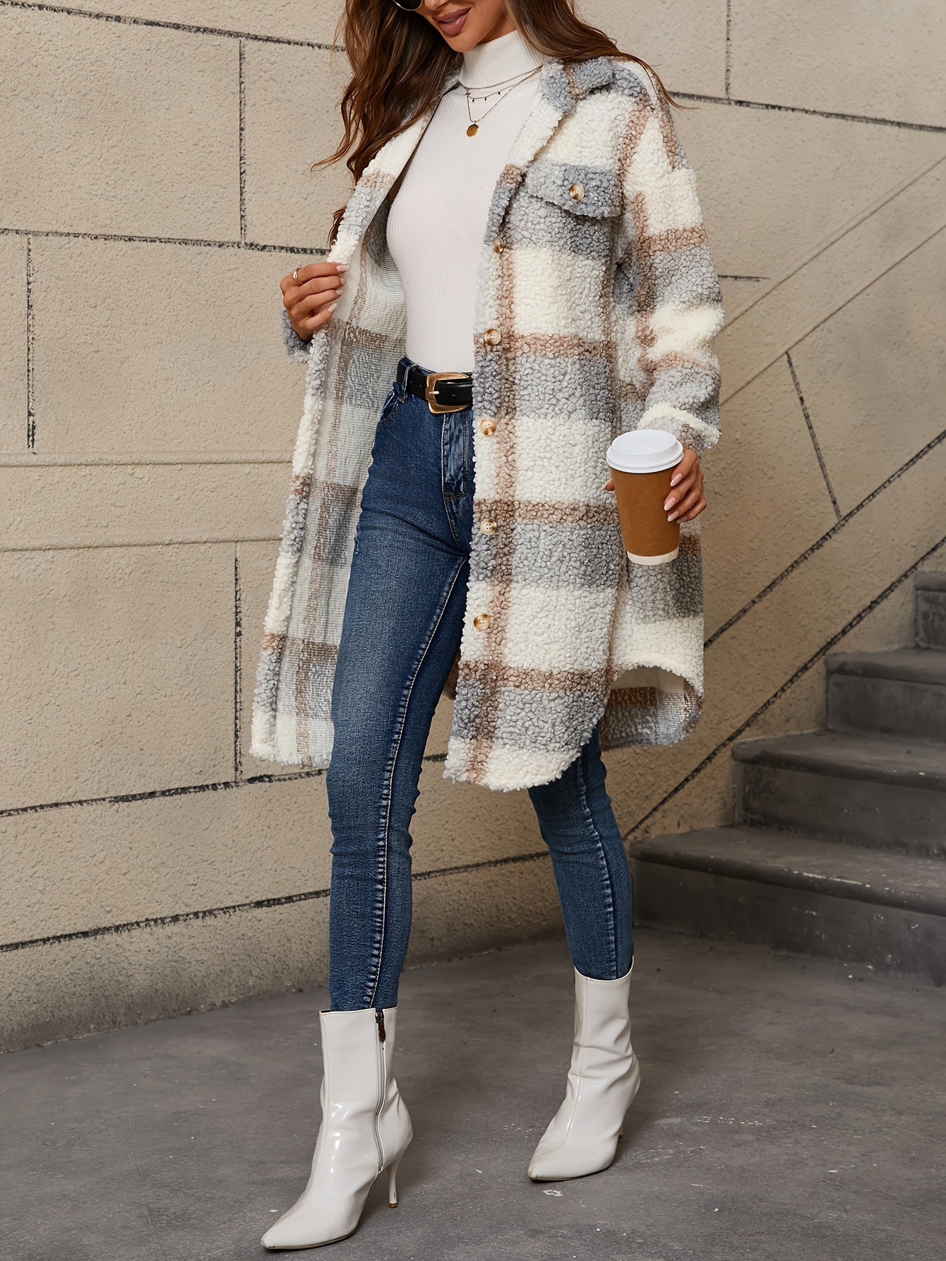 Valerie™ - Plaid pattern coat